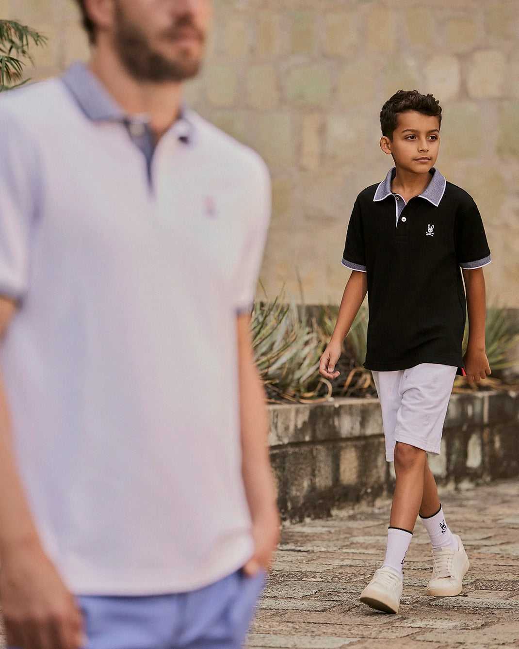 Polos Psycho Bunny Southport Pique Polo Shirt Noir Enfant | DDT-39416323